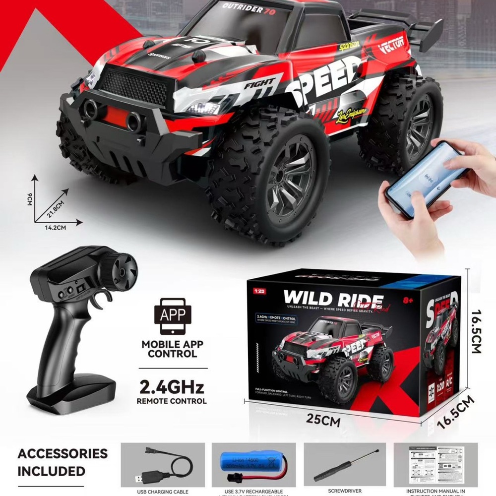 Speedy Red Remote Control Car by